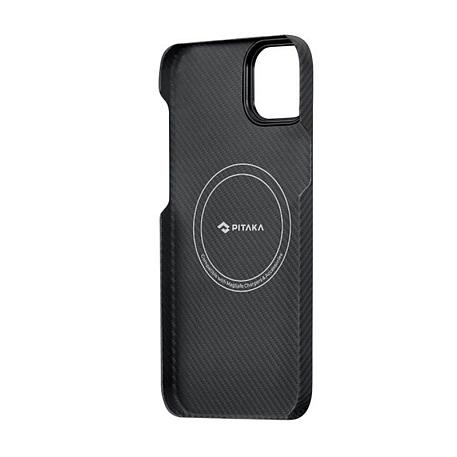 Клип-кейс (накладка) Pitaka MagEZ Case 3 для Apple iPhone 14 Plus (Уценка) чёрный (хорошее состояние, точки на чехле) - 3