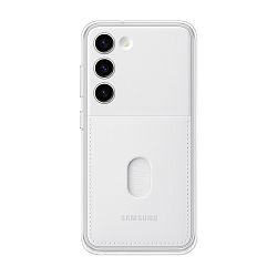 Клип-кейс (накладка) Samsung Frame Case для Samsung Galaxy S23 полиуретан, поликарбонат, белый