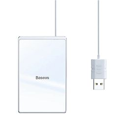 Беспроводное зарядное устройство Baseus Wireless Charger Card Ultra-thin 15 Вт белый