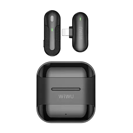 Микрофон петличный WIWU Microphone Wireless Mini (Lightning) чёрный - 3