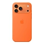 Клип-кейс (накладка) Silicone Case MagSafe для Apple iPhone 17 Pro силикон, оранжевый