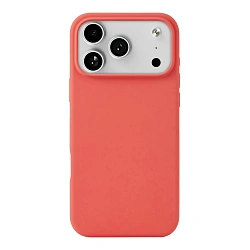 Клип-кейс (накладка) uBear Touch Mag Case для Apple iPhone 17 Pro поликарбонат, силикон, коралловый