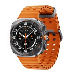 Ремешок Marine для Samsung Galaxy Watch Ultra силикон оранжевый