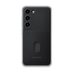 Клип-кейс (накладка) Samsung Frame Case для Samsung Galaxy S23 полиуретан, поликарбонат, чёрный