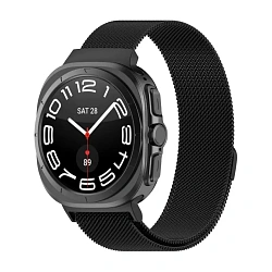 Миланский сетчатый браслет для Samsung Galaxy Watch Ultra сталь чёрный