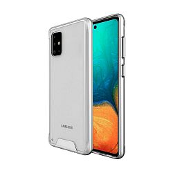 Клип-кейс (накладка) Space для Samsung Galaxy M51 полиуретан, поликарбонат, прозрачный