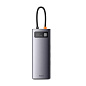 Адаптер-разветвитель для компьютера Baseus Metal Gleam Series/Starjoy (USB3.0+USB2.0+HDMI+PD+RJ45+SD/TF) (9в1) серый
