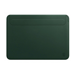 Чехол WIWU Skin Pro 2 Leather Sleeve для Apple MacBook Pro 16" (2021 / 2023) полиуретан, кожа, зелёный