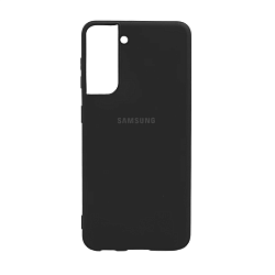 Клип-кейс (накладка) для Samsung Galaxy S21 силикон, чёрный матовый