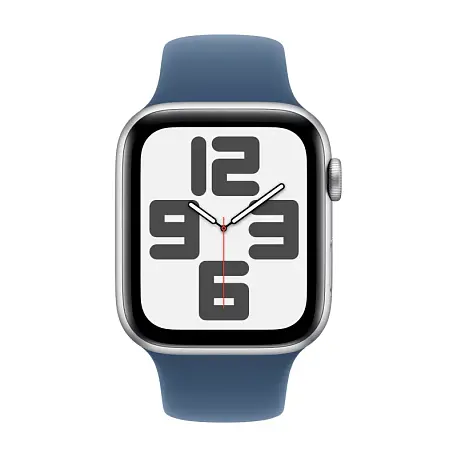 Умные часы Apple Watch SE (2024) 44mm GPS Silver Aluminum Case Denim Sport Band M/L - 2