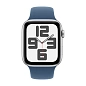 Умные часы Apple Watch SE (2024) 44mm GPS Silver Aluminum Case Denim Sport Band M/L - 2