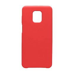 Клип-кейс (накладка) Silicone cover (без лого) для Xiaomi Redmi Note 9s / Note 9 Pro силикон, красный