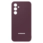 Клип-кейс (накладка) Silicone cover закрытый для Samsung Galaxy A55 силикон, вишнёвый