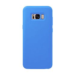 Клип-кейс (накладка) Silicone cover закрытый для Samsung Galaxy S8 силикон, голубой