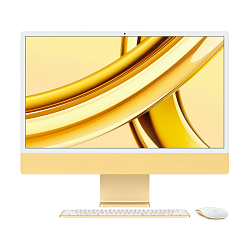Моноблок Apple iMac 24" M3 (10-core GPU) 8 ГБ, 256 ГБ SSD (MQRL3), жёлтый