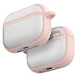 Кобура UNIQ Veren для Apple AirPods Pro 3 поликарбонат, силикон, прозрачный с розовой рамкой
