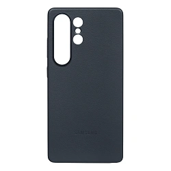 Клип-кейс (накладка) Vegan Leather Case Magsafe для Samsung Galaxy S25 Ultra полиуретан, искусственная кожа, чёрный