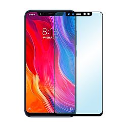 Защитное стекло 3D Premium для Xiaomi Mi 8, черная рамка