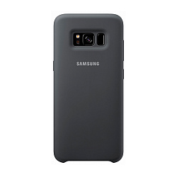 Клип-кейс (накладка) Silicone cover для Samsung Galaxy S8 Plus силикон, чёрный