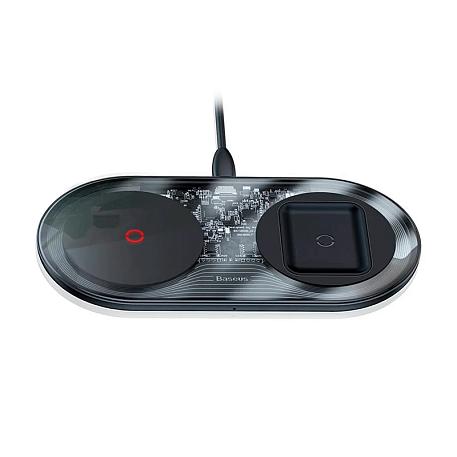 Беспроводное зарядное устройство Baseus Simple 2in1 Wireless Charger Turbo Edition 24 Вт - 2