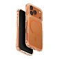 Клип-кейс (накладка) UNIQ Lifepro Xtreme MagSafe для Apple iPhone 17 Pro полиуретан, прозрачный с оранжевым