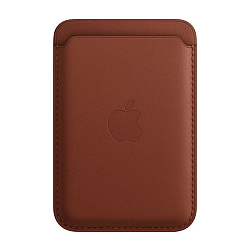 Кардхолдер Apple Leather Wallet with Magsafe для Apple iPhone кожа, Umber (Find My)