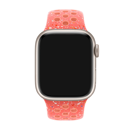 Спортивный ремешок Nike для Apple Watch 38 / 40 / 41 / 42mm фторэластомер "волшебный уголёк" - 2
