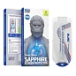 Защитное стекло BlueO Sapphire 2.5D для Apple iPhone 17 Pro, черная рамка