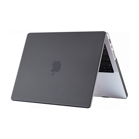 Клип-кейс (накладка) K-DOO Air Carbon для Apple MacBook Air 13" (2022 - 2025) (Уценка) чёрный (хорошее состояние, полосы в углу чехла, повреждена упаковка) - 2