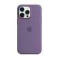 Клип-кейс (накладка) Silicone Case MagSafe для Apple iPhone 14 Pro Max силикон, фиолетовый