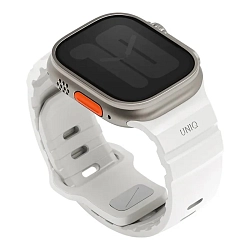 Спортивный ремешок UNIQ Alton для Apple Watch 44 / 45 / 46 / 49mm силикон белый
