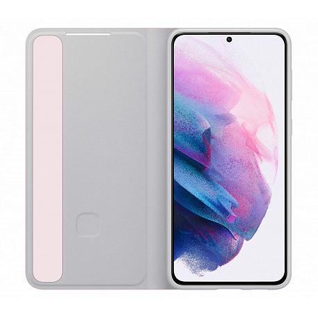 Чехол-книжка Samsung Smart Clear View Cover для Samsung Galaxy S21 Plus полиуретан, поликарбонат, розовый - 2