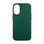 Клип-кейс (накладка) Leather Case MagSafe для Apple iPhone 16 кожа, тёмно-зелёный