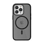 Клип-кейс (накладка) Clear Frame MagSafe для Apple iPhone 14 Pro Max полиуретан, пластик, прозрачный с чёрной рамкой