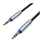 Аудиокабель Breaking Silicone Series 3.5mm mini jack - 3.5mm mini jack 1 м, чёрный