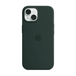 Клип-кейс (накладка) Silicone Case MagSafe для Apple iPhone 15 силикон, оливковый