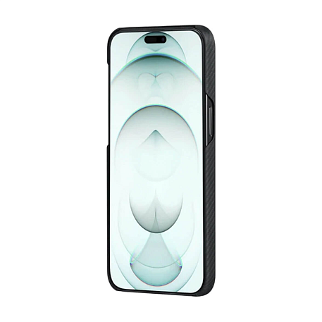 Клип-кейс (накладка) Pitaka Fusion Weaving MagEZ Case 4 для Apple iPhone 15 Plus кевлар (арамид), "рапсодия" - 3