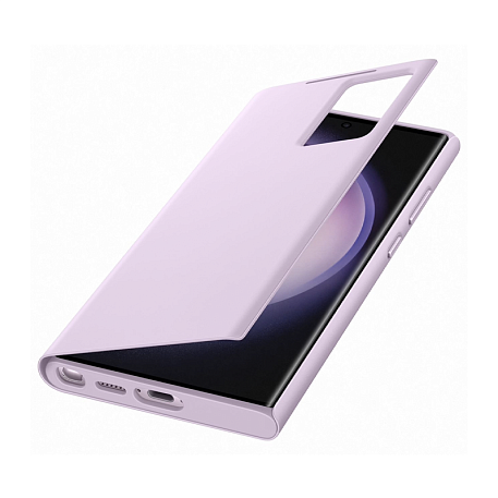 Чехол-книжка Samsung Smart View Wallet Case для Samsung Galaxy S23 Ultra полиуретан, поликарбонат, лиловый - 4